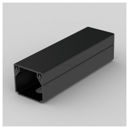 Кабельний канал ПВХ 20×20 мм LHD чорний (стійкий до УФ), KOPOS (LHD 20X20_FD) фото
