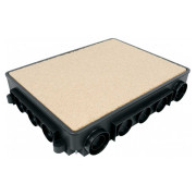 Коробка універсальна KOPOBOX 57 250×332 мм для монолітної підлоги 57-75 мм чорна, KOPOS міні-фото