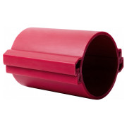 Труба розбірна одношарова ПВТ для підземного прокладання кабелю KOPOHALF ∅110 мм (довжина 3 м) червона, KOPOS міні-фото