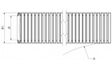Труба гофрированная ПА (безгалогенная, маслобензостойкая, стойкая к УФ) APACS Dвнеш=54,5 мм 320Н/5см черная (бухта 25 м), KOPOS изображение 2 (габаритные размеры)