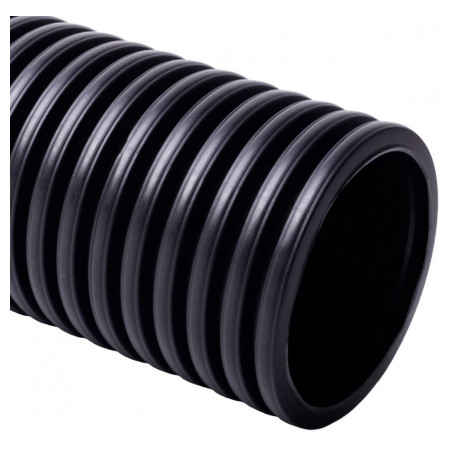 Труба гофрированная тяжелая двухслойная ПВД KOPODUR с муфтой ∅200 мм (длина 6 м) черная, KOPOS (KD 09200_FC) фото