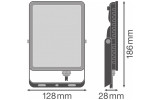 Прожектор світлодіодний Floodlight Essential 30W 2700Lm 840 BK, LEDVANCE (OSRAM) зображення 6 (габаритні розміри)