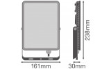 Прожектор світлодіодний Floodlight Essential 50W 4500Lm 840 BK, LEDVANCE (OSRAM) зображення 6 (габаритні розміри)