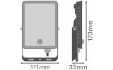 Прожектор світлодіодний Floodlight Essential Sensor 20W 1800Lm 840 BK, LEDVANCE (OSRAM) зображення 6 (габаритні розміри)