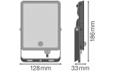 Прожектор светодиодный Floodlight Essential Sensor 30W 2700Lm 840 BK, LEDVANCE (OSRAM) изображение 6 (габаритные размеры)