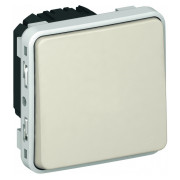 Вимикач кнопковий (1НВ) Plexo IP55 білий, Legrand міні-фото