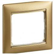 Рамка 1-постовая универсальная Valena матовое золото, Legrand мини-фото