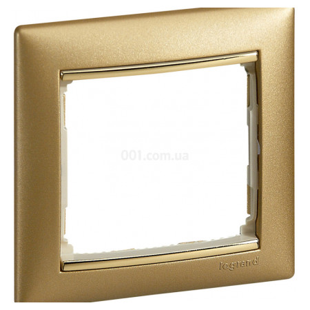 Рамка 1-постовая универсальная Valena матовое золото, Legrand (770301) фото