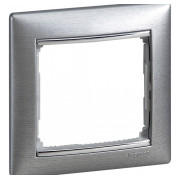 Рамка 1-постова універсальна Valena алюміній матовий, Legrand міні-фото