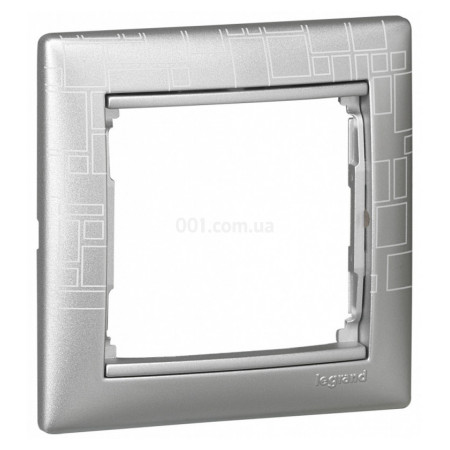 Рамка 1-постова універсальна Valena алюміній модерн, Legrand (770341) фото