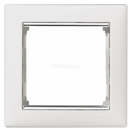 Рамка 1-постова універсальна Valena біла/срібло, Legrand (770491) фото