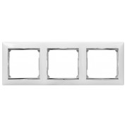 Рамка 3-постова універсальна Valena біла/срібло, Legrand міні-фото