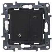 Світлорегулятор клавішний 400Вт Niloe Step чорний, Legrand міні-фото