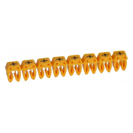 Маркер кабельный "+" 1,5-2,5 мм² CAB3 желтый, Legrand (038282) фото