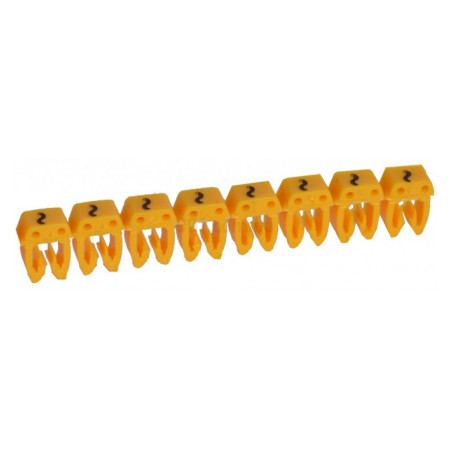 Маркер кабельный "~" 1,5-2,5 мм² CAB3 желтый, Legrand (038284) фото