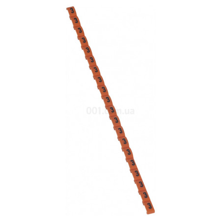 Маркер кабельный "3" Duplix оранжевый, Legrand (038403) фото