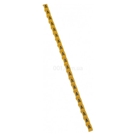 Маркер кабельний "A" Duplix жовтий, Legrand (038410) фото