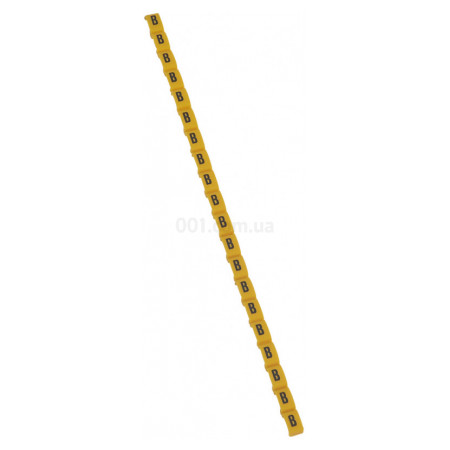 Маркер кабельний "B" Duplix жовтий, Legrand (038411) фото