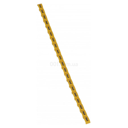 Маркер кабельний "E" Duplix жовтий, Legrand (038414) фото