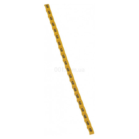 Маркер кабельный "G" Duplix желтый, Legrand (038416) фото