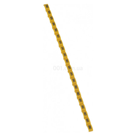 Маркер кабельний "H" Duplix жовтий, Legrand (038417) фото