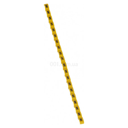 Маркер кабельний "N" Duplix жовтий, Legrand (038423) фото