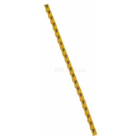 Маркер кабельний "P" Duplix жовтий, Legrand (038425) фото