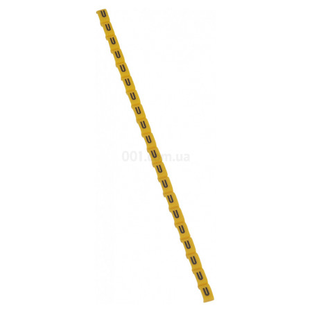 Маркер кабельний "U" Duplix жовтий, Legrand (038430) фото