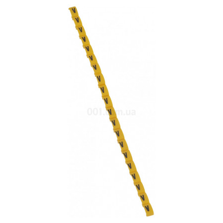Маркер кабельный "V" Duplix желтый, Legrand (038431) фото