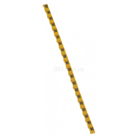 Маркер кабельный "W" Duplix желтый, Legrand (038432) фото