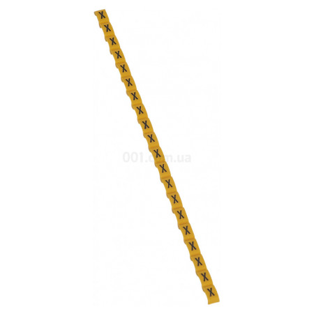 Маркер кабельный "X" Duplix желтый, Legrand (038433) фото