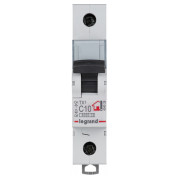 Автоматичний вимикач TX3 1P 10А хар-ка C 6кА, Legrand міні-фото