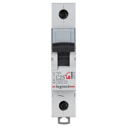 Автоматичний вимикач TX3 1P 25А хар-ка C 6кА, Legrand міні-фото
