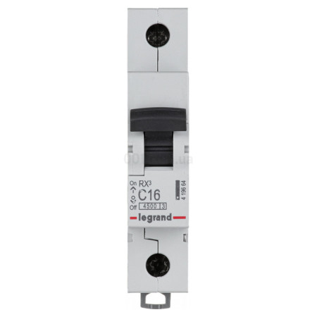 Автоматичний вимикач RX3 1P 16А хар-ка C 4,5кА, Legrand (419664) фото