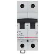 Автоматический выключатель RX3 2P 16А хар-ка C 4,5кА, Legrand мини-фото