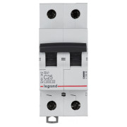 Автоматический выключатель RX3 2P 25А хар-ка C 4,5кА, Legrand мини-фото