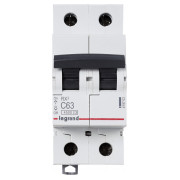 Автоматичний вимикач RX3 2P 63А хар-ка C 4,5кА, Legrand міні-фото