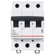 Автоматический выключатель RX3 3P 6А хар-ка C 4,5кА, Legrand мини-фото