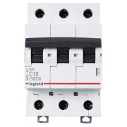 Автоматический выключатель RX3 3P 10А хар-ка C 4,5кА, Legrand мини-фото