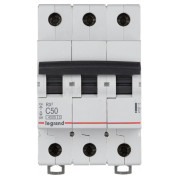 Автоматический выключатель RX3 3P 50А хар-ка C 4,5кА, Legrand мини-фото
