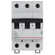 Автоматический выключатель RX3 3P 63А хар-ка C 4,5кА, Legrand мини-фото