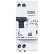 Диференційний автомат (АВДС) RX3 1P+N 32А 30мА характеристика C тип AC, Legrand міні-фото