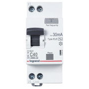 Диференційний автомат (АВДС) RX3 1P+N 40А 30мА характеристика C тип AC, Legrand міні-фото