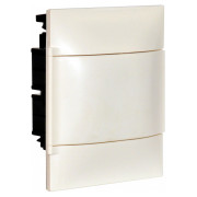 Корпус пластиковий вбудовуваний Practibox S 1×4 білі двері PE+N (для бетонних та цегляних стін), Legrand міні-фото