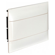 Корпус пластиковий вбудовуваний Practibox S 1×12 білі двері PE+N (для бетонних та цегляних стін), Legrand міні-фото
