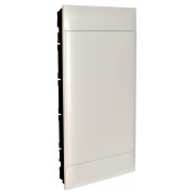 Корпус пластиковый встраиваемый Practibox S 3×12 белая дверь PE+N (для бетонных и кирпичных стен), Legrand мини-фото