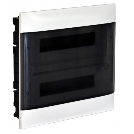 Корпус пластиковий вбудовуваний Practibox S 2×12 димчасті двері PE+N (для бетонних та цегляних стін), Legrand (135152) фото