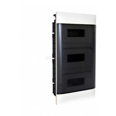 Корпус пластиковый встраиваемый Practibox S 3×12 дымчатая дверь PE+N (для бетонных и кирпичных стен), Legrand (135153) фото