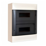 Корпус пластиковий накладний Practibox S 2×12 димчасті двері PE+N, Legrand міні-фото