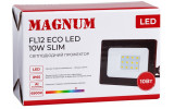 Прожектор світлодіодний 10Вт чорний 6500К IP65 slim FL12 ECO LED, Magnum зображення 5 (упаковка)